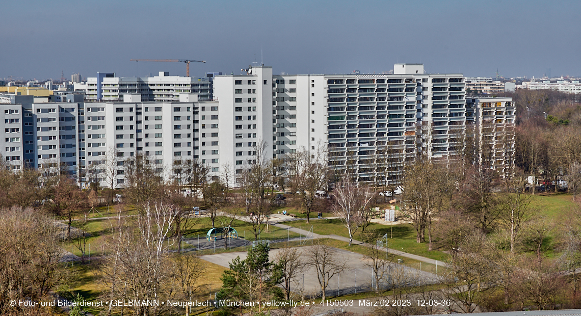 02.03.2023 - Panoramaufnahmen vom Marx-Zentrum und dem Annete-Kolb-Anger